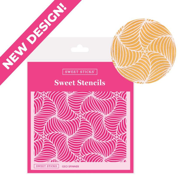 Geo Spinner Cookie Stencil