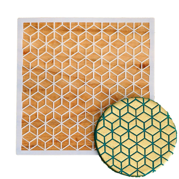 Geometric Blocks Cookie Stencil