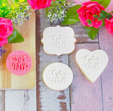 Get Well (Funky) Emboss 3D Printed Cookie Stamp