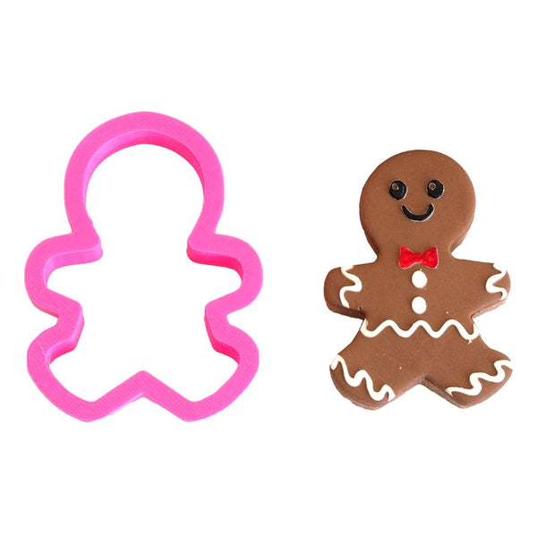 Gingerbread Boy 3D Printed Cookie Cutter Sweet Themes