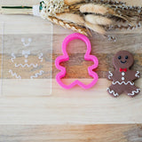 Gingerbread Boy (Stamp Set) Raise It Up / Deboss Cookie Stamp + 3D Printed Cookie Cutter