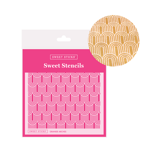 Grande Arches Pattern Cookie Stencil