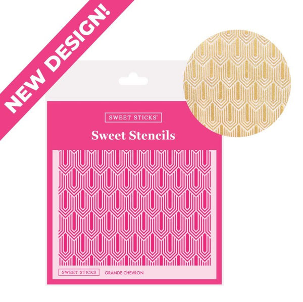 Grande Chevron Cookie Stencil