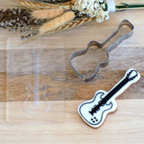 Guitar (Stamp Set) Raise It Up / Deboss Cookie Stamp  + Stainless Steel Cookie Cutter
