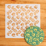 Gum Leaf Australiana Pattern Cookie Stencil