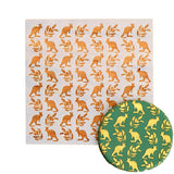 Gum Leaf and Kangaroo Australiana Cookie Stencil