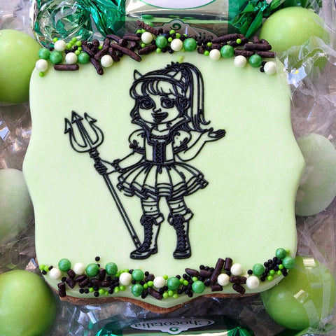 Halloween Child (Girl) Raise It Up / Deboss Cookie Stamp - End of Line