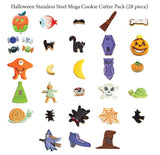 Halloween Stainless Steel Mega Cookie Cutter Pack  (28 Pce)