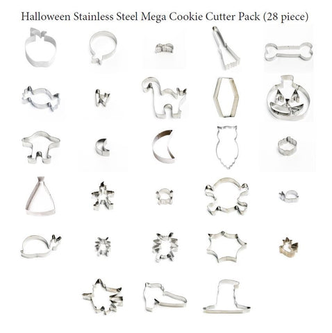 Halloween Stainless Steel Mega Cookie Cutter Pack  (28 Pce)