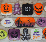 Halloween Words Cookie Stencil