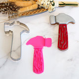 Hammer (Stamp Set) Emboss 3D Printed Cookie Stamp  + Stainless Steel Cookie Cutter