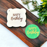Happy Birthday (Fun) Cookie / Cupcake Stencil
