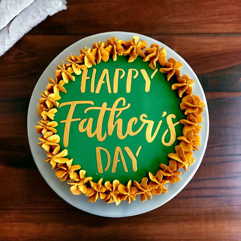 Happy Father's Day (Fun) Cake Topper Stencil