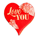 Heart Folk Art 3D Printed Cookie Cutter
