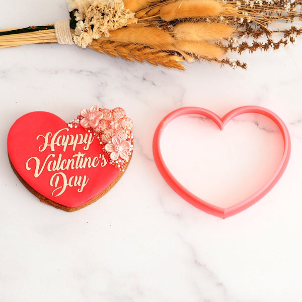 Heart Rounded 3D Printed Cookie Cutter
