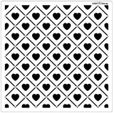 Heart Trellis Cookie Stencil