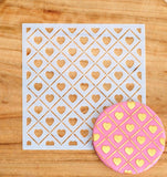 Heart Trellis Cookie Stencil