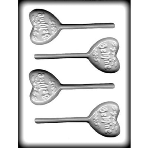 Heart Be Mine Sucker Hard Candy Mould