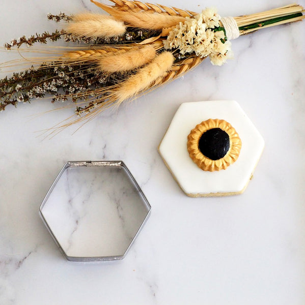 Hexagon Large 7cm Stainless Steel Cookie Cutter