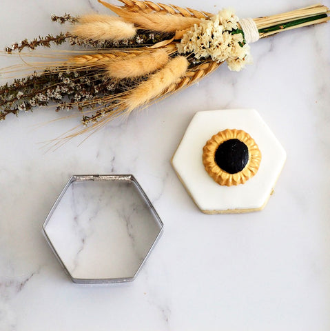 Hexagon Large 7cm Stainless Steel Cookie Cutter