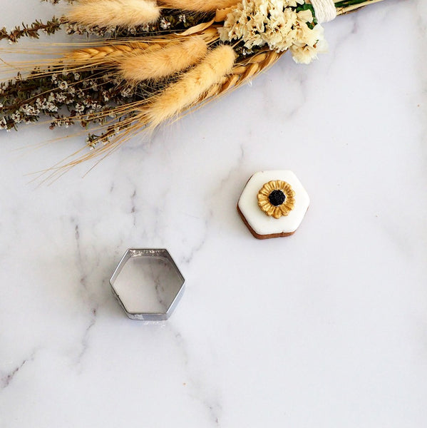 Hexagon MINI 3.2cm Stainless Steel Cookie Cutter