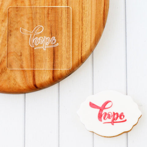 Awareness Hope Raise It Up / Deboss Cookie Stamp