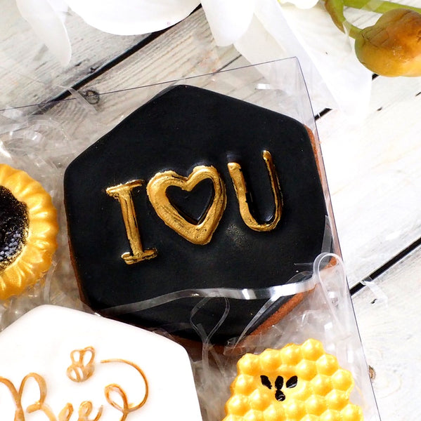 I Heart U Emboss 3D Printed Cookie Stamp