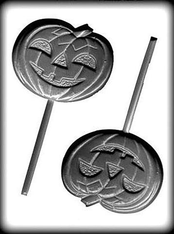 Jack o Lantern Pumpkin Sucker Hard Candy Mould