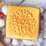 Jingle all the Way Emboss 3D Printed Cookie Stamp