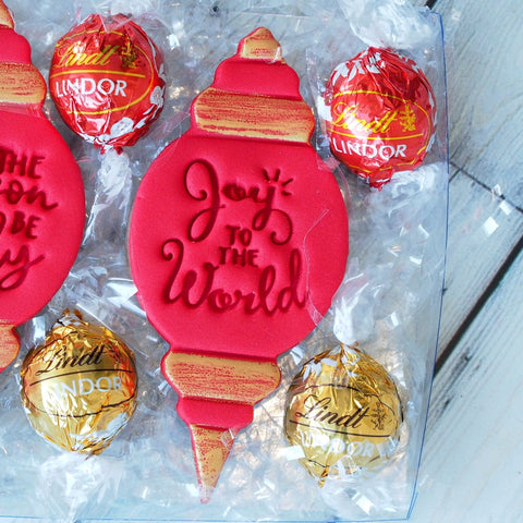 Joy to the World Emboss 3D Printed Cookie Stamp