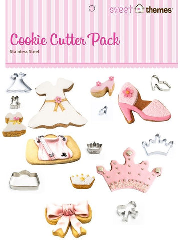Little Ladies or Princesses 8pce Stainless Steel Cookie Cutter Pack