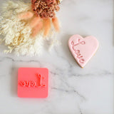Love (Funky) Emboss 3D Printed Cookie Stamp