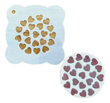 Love Hearts Cookie / Cupcake Stencil