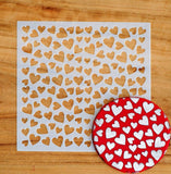 Love Hearts Cookie Stencil