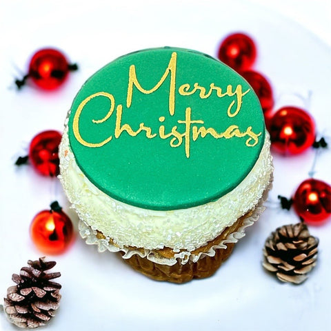 Merry Christmas (Script) Cookie / Cupcake Stencil