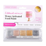 Metallic Water Activated Mini Edible Art Paint Palette - 12g