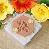 Miss to Mrs Emboss 3D Printed Cookie Stamp