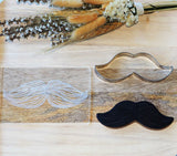 Moustache (Stamp Set) Raise It Up / Deboss Cookie Stamp + Stainless Steel Cookie Cutter