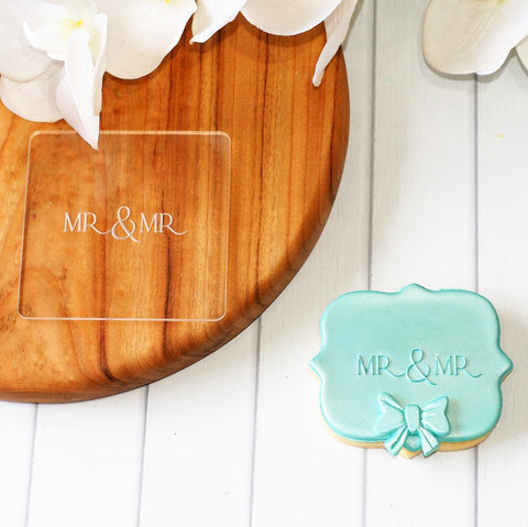Mr & Mr Raise It Up / Deboss Cookie Stamp