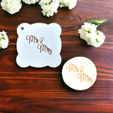 Mr & Mrs (Bold Script) Cookie / Cupcake Stencil