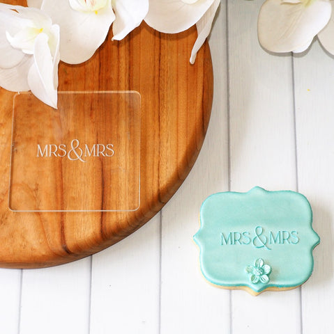 Mrs and Mrs Raise It Up / Deboss Cookie Stamp