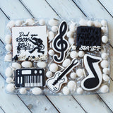 Music Note (Stamp Set) Raise It Up / Deboss Cookie Stamp  + Stainless Steel Cookie Cutter