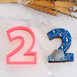 Number 2 (Two) 3D Printed Cookie Cutter