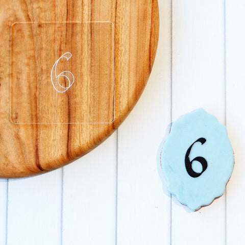 Number Six or Nine (Tattoo) Raise It Up / Deboss Cookie Stamp