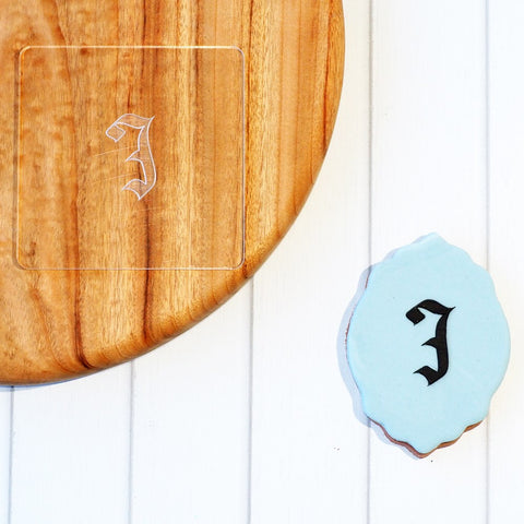 Number Seven (Tattoo) Raise It Up / Deboss Cookie Stamp