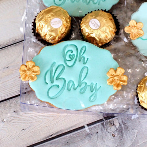 Oh Baby Emboss 3D Printed Cookie Stamp