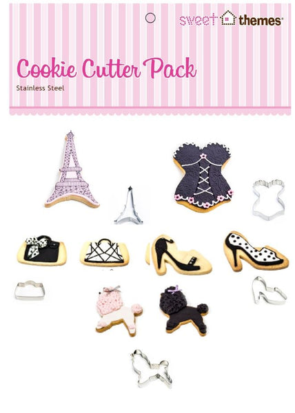 Parisienne 5pce Stainless Steel Cookie Cutter Pack