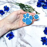 Paw Prints (Stamp Set) Raise It Up / Deboss Cookie Stamp + Stainlesss Steel Cookie Cutters (3pce)
