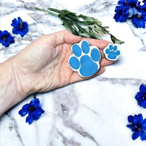 Paw Prints (Stamp Set) Raise It Up / Deboss Cookie Stamp + Stainlesss Steel Cookie Cutters (3pce)