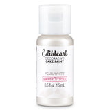 Pearl White Edible Art Paint 15ml - Metallic